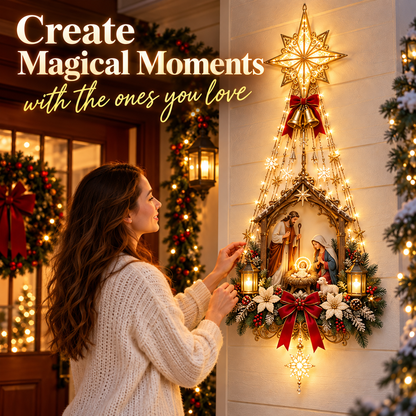 ✨ 49% OFF – Star of Bethlehem Nativity Wall Light – Bring the Heart of Christmas Home🎄