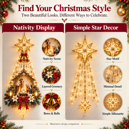 ✨ 49% OFF – Star of Bethlehem Nativity Wall Light – Bring the Heart of Christmas Home🎄