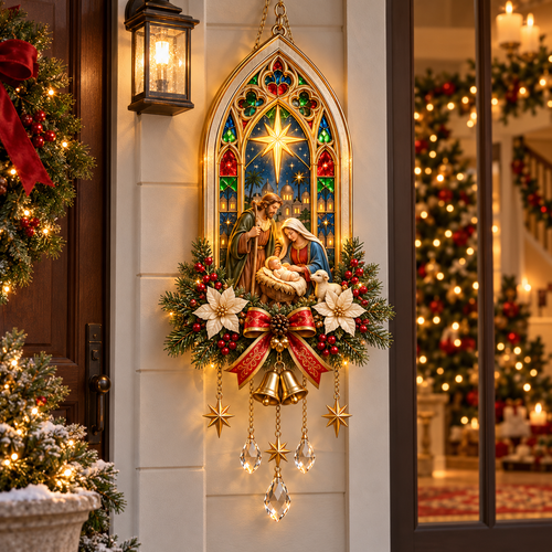 🎄 Christmas Sale – 50% OFF ✨ Bethlehem Star of Faith™ Lighted Nativity Wall Decor – Bring His Light Home