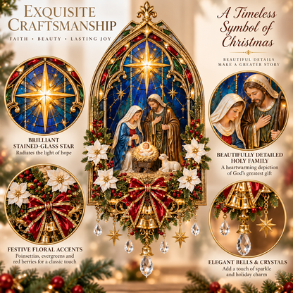 🎄 Christmas Hot Sale – 49% OFF ✨ Sacred Bethlehem Window Nativity Light™ – Bring the Holy Night Home