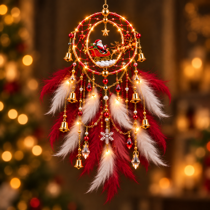 ✨️Christmas Dreamcatcher  Décor — A Small Token of Warmth, Protection & Holiday Blessings