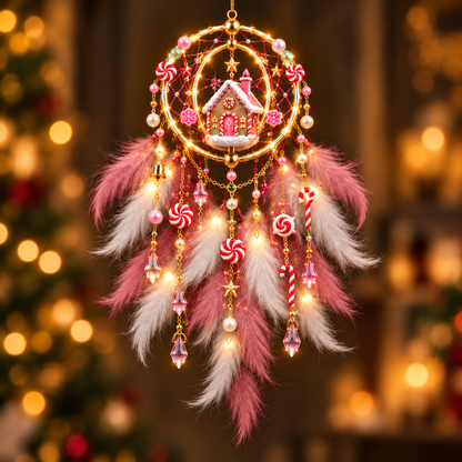 ✨️Christmas Dreamcatcher  Décor — A Small Token of Warmth, Protection & Holiday Blessings