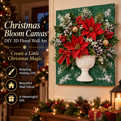 🎄 Christmas DIY Preserved Floral Canvas Kit™ – Create a Holiday Memory by Hand