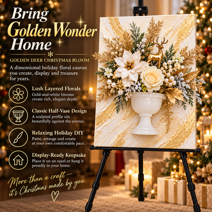 🎄 Christmas DIY Preserved Floral Canvas Kit™ – Create a Holiday Memory by Hand