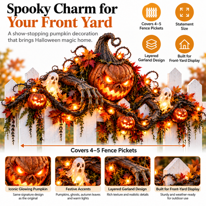 🎃 Halloween Hot Sale – Haunted Fence Crawlers™ Collection – 4 Glowing Characters That Bring Your Fence to Life