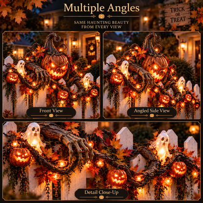 🎃 Halloween Hot Sale – Haunted Fence Crawlers™ Collection – 4 Glowing Characters That Bring Your Fence to Life