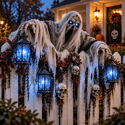 🎃 Halloween Hot Sale – Haunted Fence Crawlers™ Collection – 4 Glowing Characters That Bring Your Fence to Life