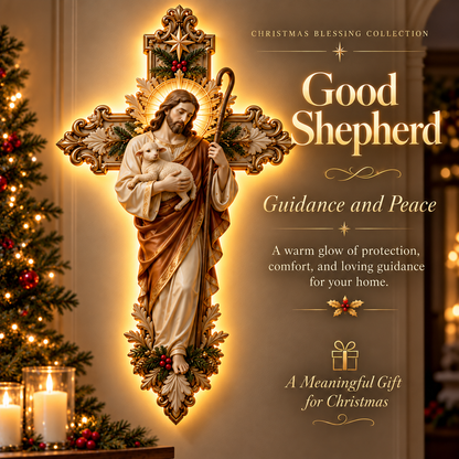 ✨ Holy Light Cross™ – Christmas Blessing Collection | Faith, Love & Protection for Your Home