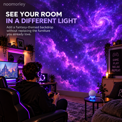 🎮 Pixel Fantasy Scene Projector – Ambient Decor for Gaming Rooms