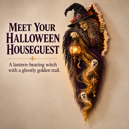 🎃 Enchanted Witch Wall Light™ — Bring Your Walls to Life This Halloween