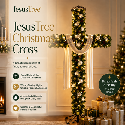 🎄 57% OFF TODAY – Glowing Christmas Cross Tree™ | Keep Christ at the Center of Christmas