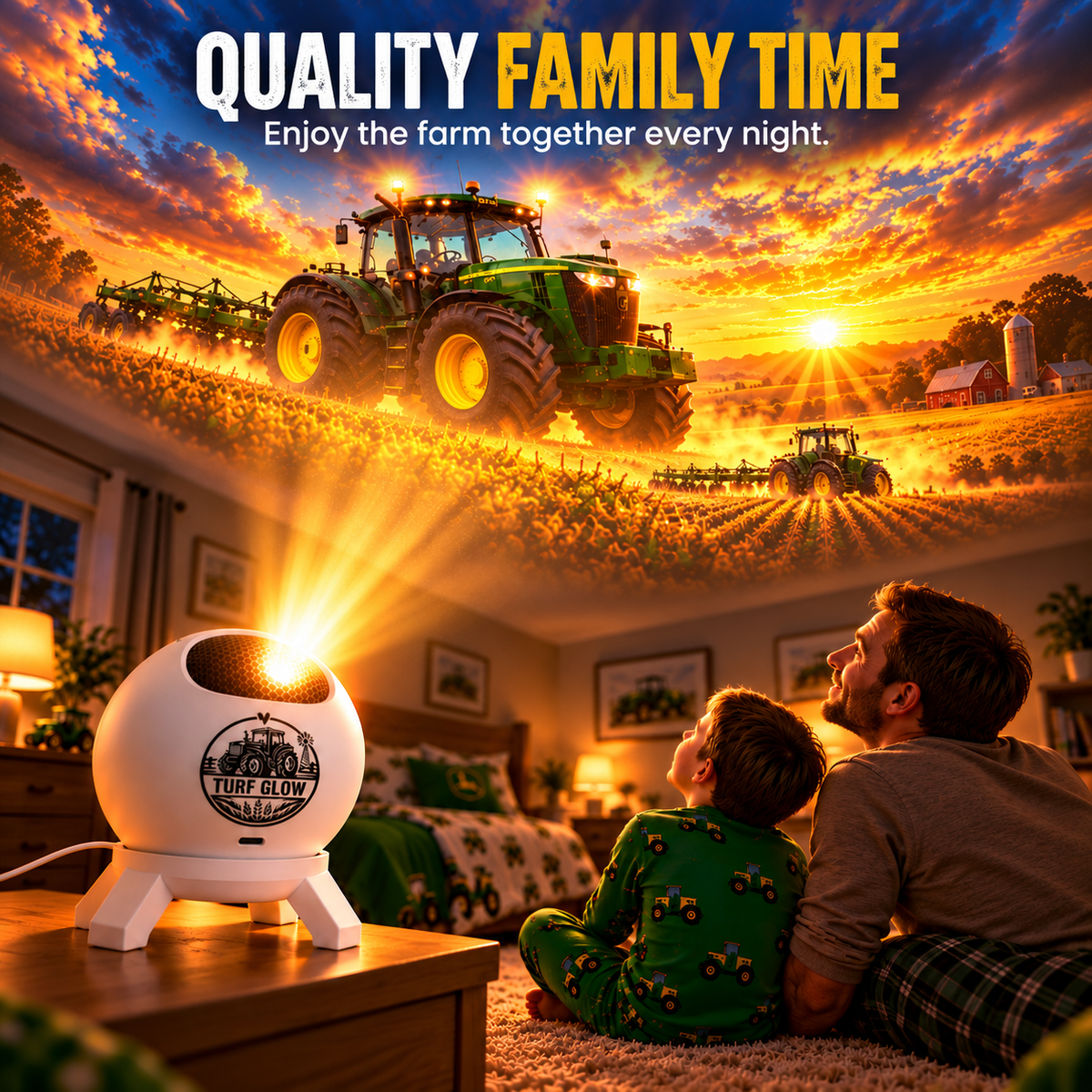 🚜 Tractor Dream Projector ✨ Bring the Farm Adventure Home