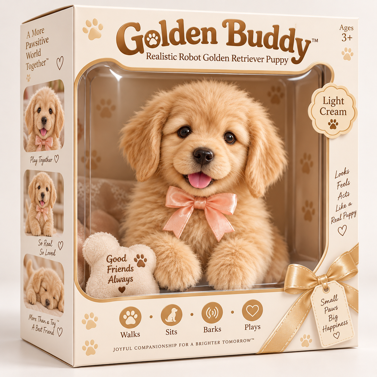 🎄 Christmas Sale – 49% OFF 🎁 Golden Buddy™ Realistic Interactive Golden Retriever Puppy 🐶
