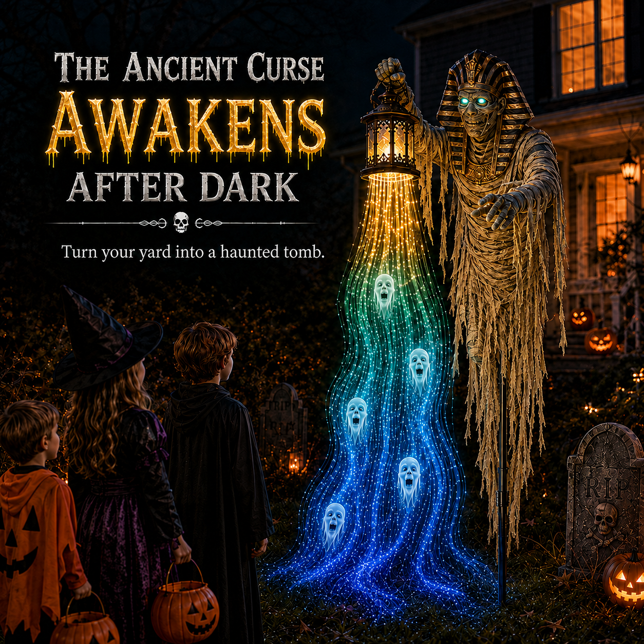 🎃 Today Only 49% OFF – Animated Halloween Spirit Harvester Garden Light Collection