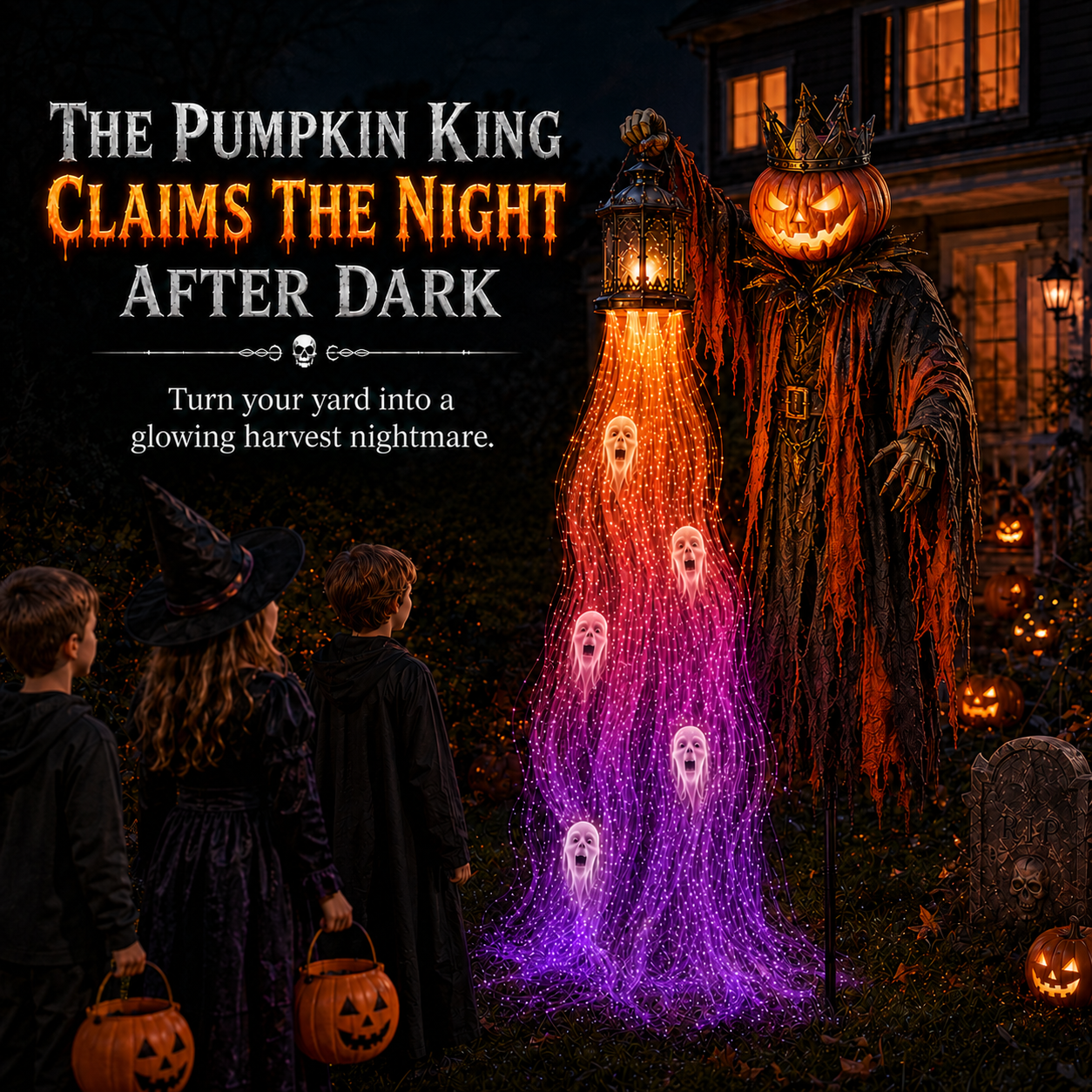 🎃 Today Only 49% OFF – Animated Halloween Spirit Harvester Garden Light Collection