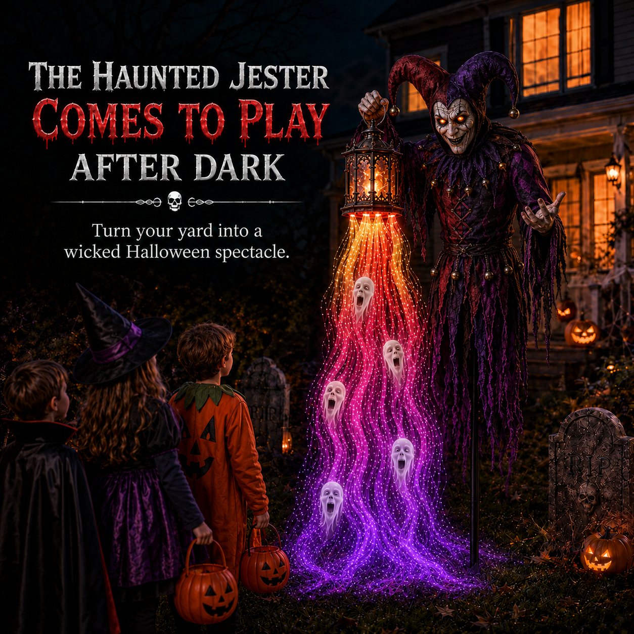 🎃 Today Only 49% OFF – Animated Halloween Spirit Harvester Garden Light Collection