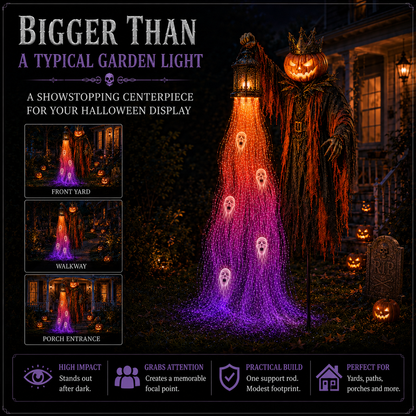 🎃 Today Only: 50% OFF – The Crowned Harvest Warden Glowing Spirit Solar Garden Light