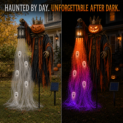 🎃 Today Only: 50% OFF – The Crowned Harvest Warden Glowing Spirit Solar Garden Light
