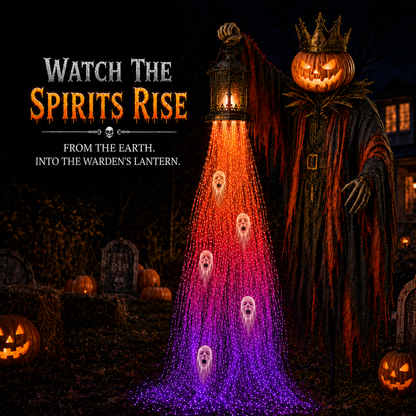 🎃 Today Only: 50% OFF – The Crowned Harvest Warden Glowing Spirit Solar Garden Light