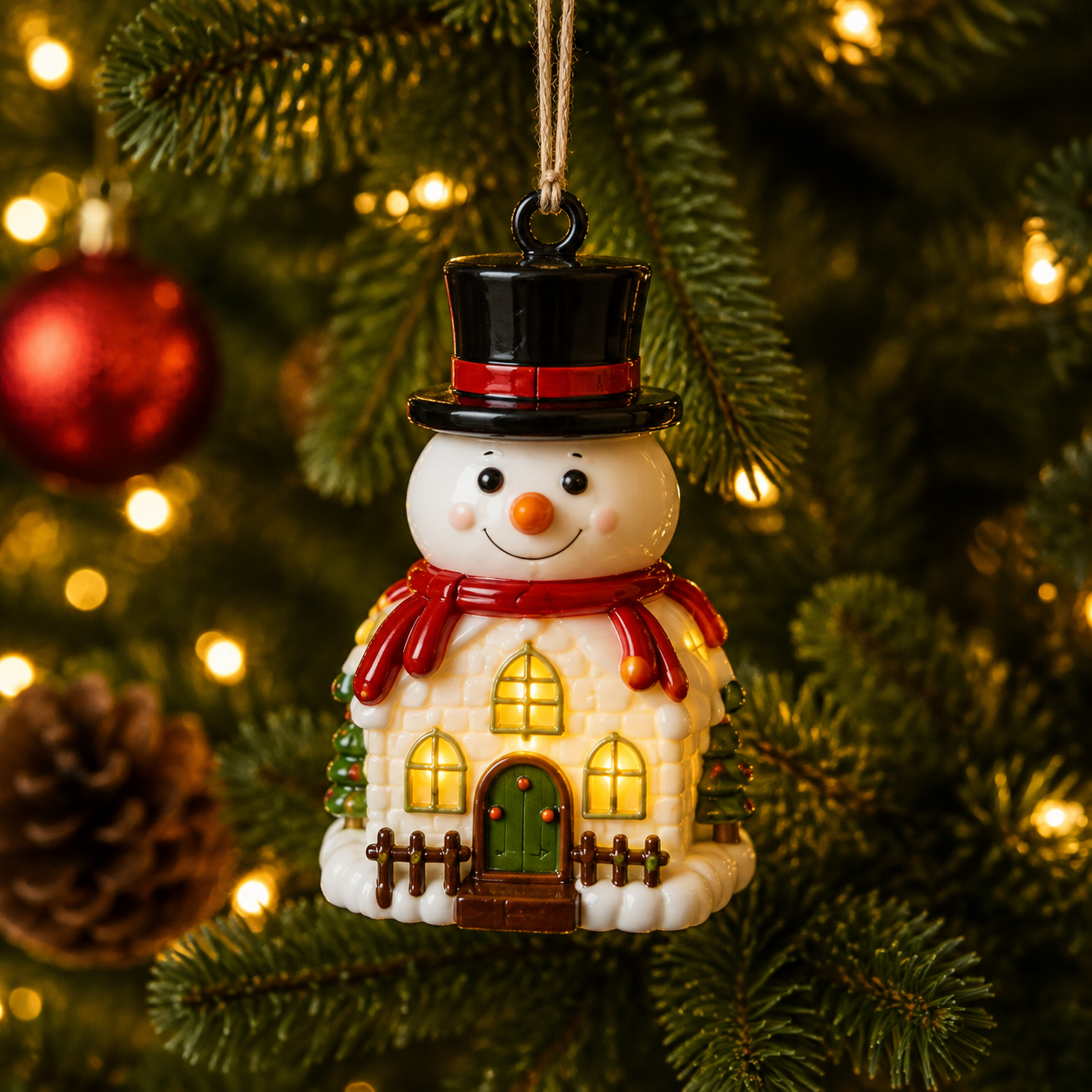 🔥Hot Sale - 50% OFF🔥🎄 Mini Christmas Village™ Light-Up Resin Ornament Collection