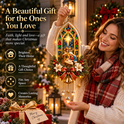 🎄 Christmas Sale – 50% OFF ✨ Bethlehem Star of Faith™ Lighted Nativity Wall Decor – Bring His Light Home