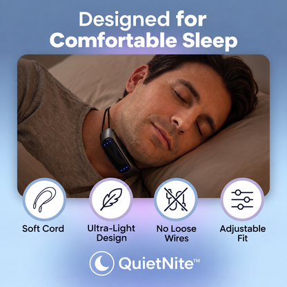 😴 2026 Sleep Sale – 50% OFF | Smart Snore Response Neckband – Gentle Vibration Sleep Support