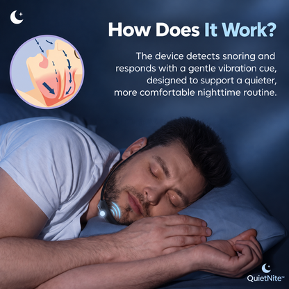 😴 2026 Sleep Sale – 50% OFF | Smart Snore Response Neckband – Gentle Vibration Sleep Support