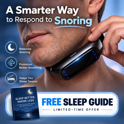 😴 2026 Sleep Sale – 50% OFF | Smart Snore Response Neckband – Gentle Vibration Sleep Support