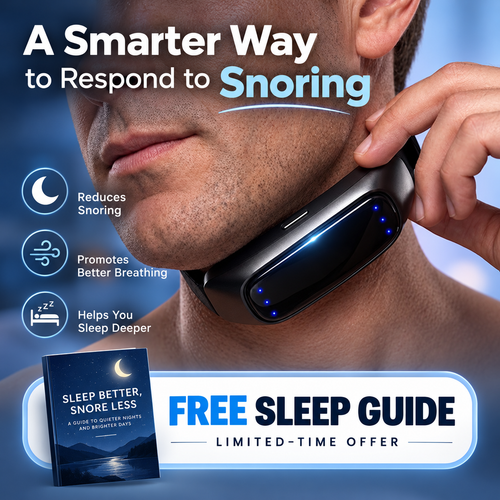 😴 2026 Sleep Sale – 50% OFF | Smart Snore Response Neckband – Gentle Vibration Sleep Support