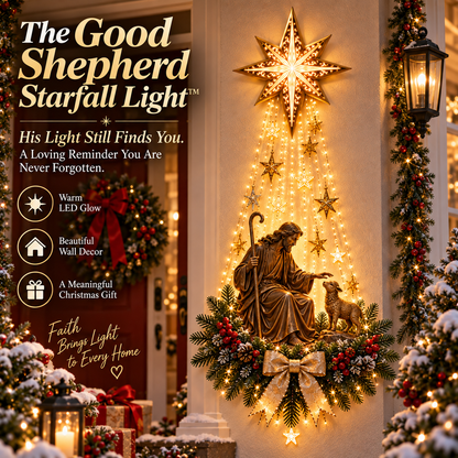 🎄 Christmas Hot Sale – 49% OFF ✨ The Good Shepherd Starfall Light™ – His Light Still Finds You