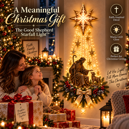 🎄 Christmas Hot Sale – 49% OFF ✨ The Good Shepherd Starfall Light™ – His Light Still Finds You