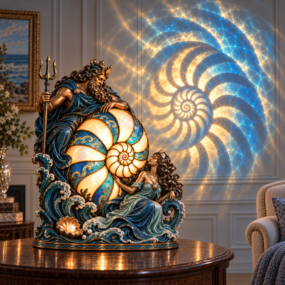 ✨ Enchanted Nautilus Lamp Collection™ — Sculpted Beauty & Mesmerizing Spiral Light