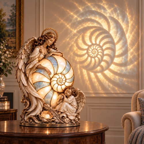 ✨ Enchanted Nautilus Lamp Collection™ — Sculpted Beauty & Mesmerizing Spiral Light