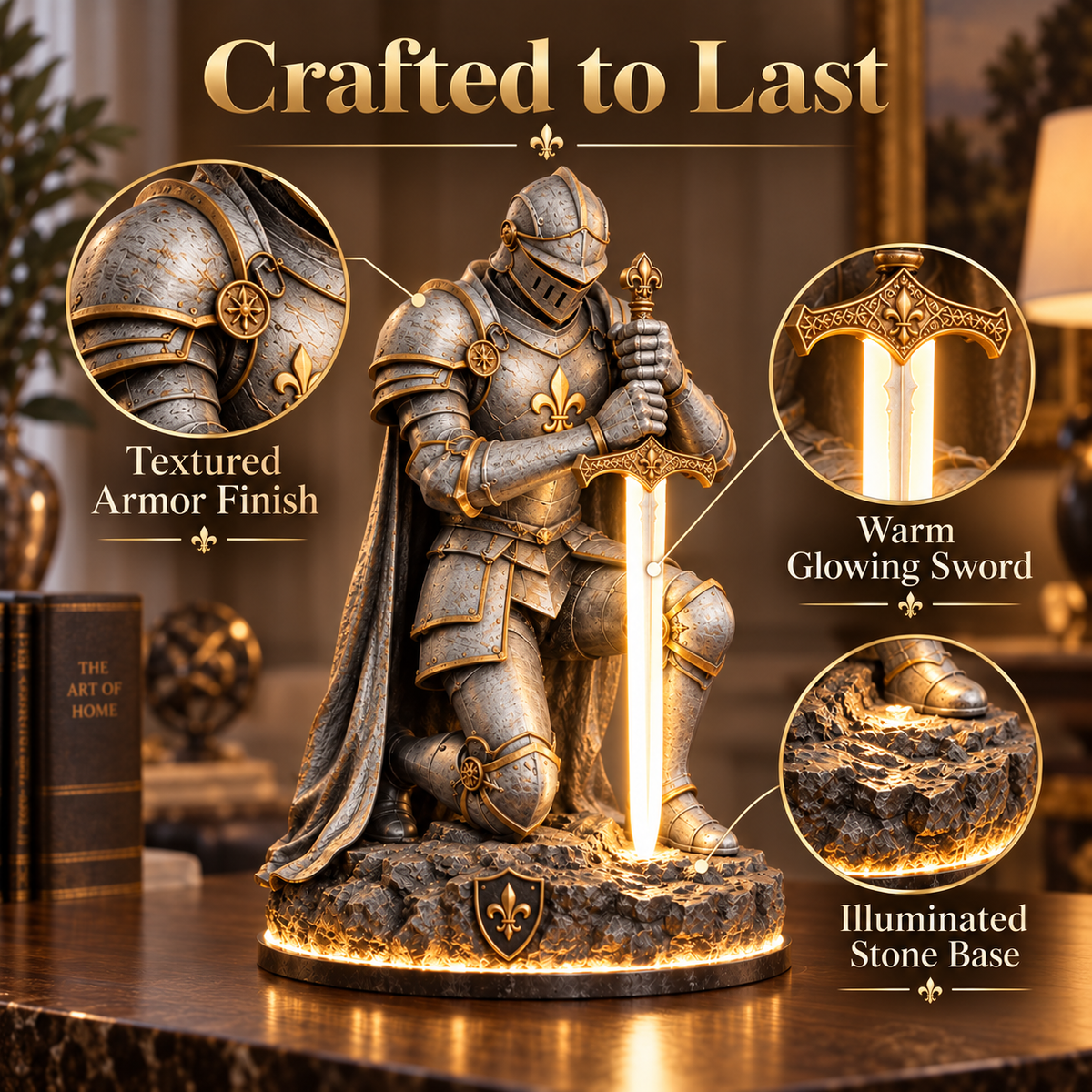 👑 The King’s Last Guardian™ – Illuminated Knight of Honor | A Glowing Oath That Never Breaks