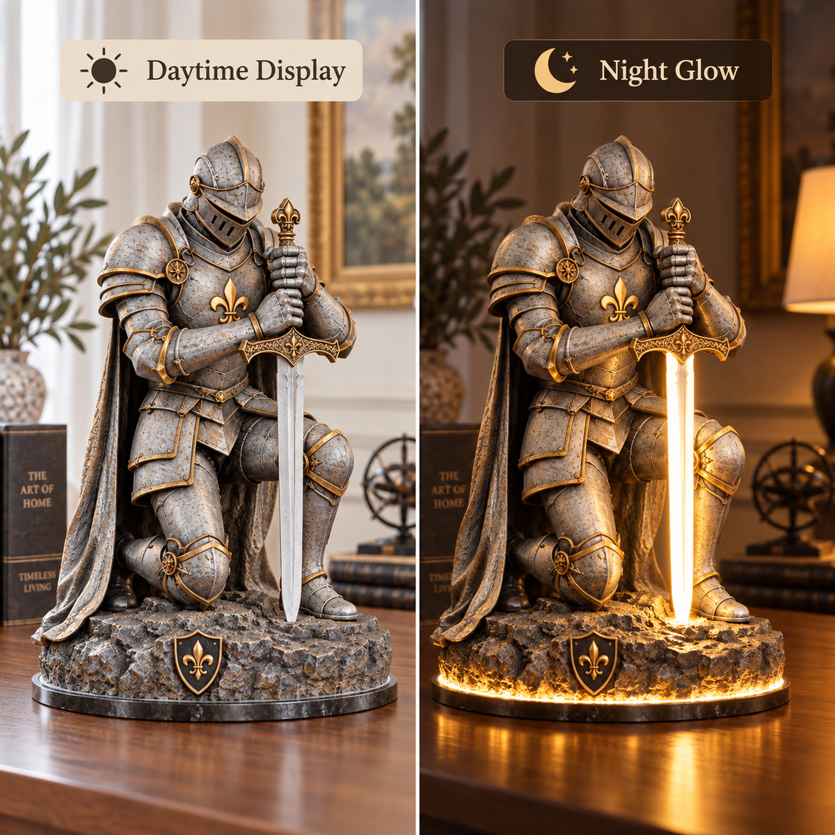 👑 The King’s Last Guardian™ – Illuminated Knight of Honor | A Glowing Oath That Never Breaks