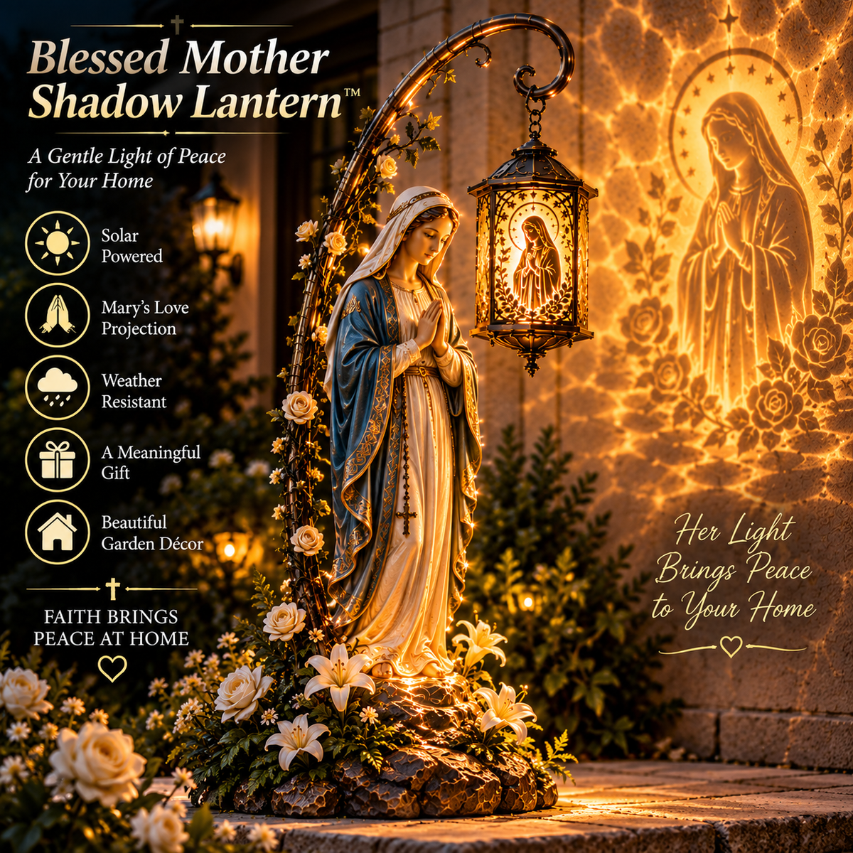 Blessed Mother Peace Lantern
