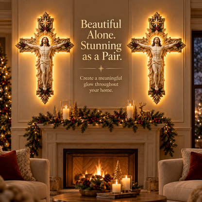 ✨ Holy Light Cross™ – Christmas Blessing Collection | Faith, Love & Protection for Your Home