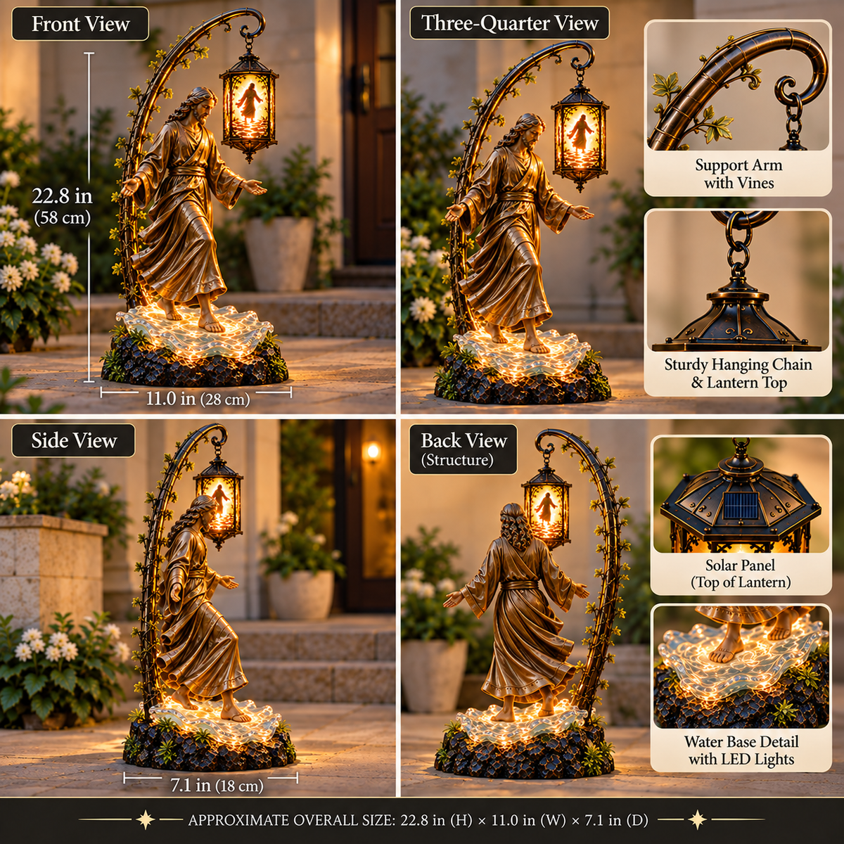✨ Faith Comes Alive™ Story Projection Garden Lantern Collection – Bring His Light Home