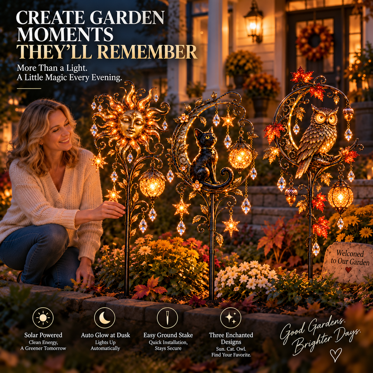 ✨ Whispers in the Wind™ – Enchanted Solar Garden Stake Collection