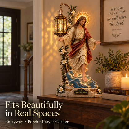 ✨ Walk by Faith™ – Jesus Walking on Water Reflection Light