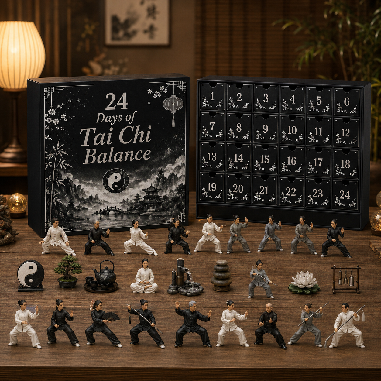 Tai Chi inspired miniatures and 24 day countdown box