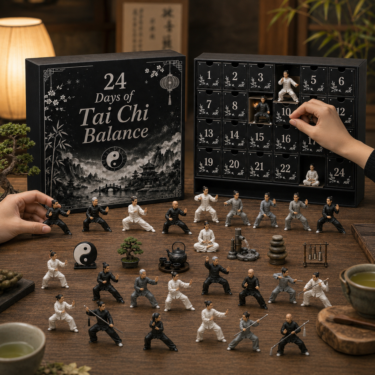 Opening a numbered compartment from the Tai Chi Balance countdown