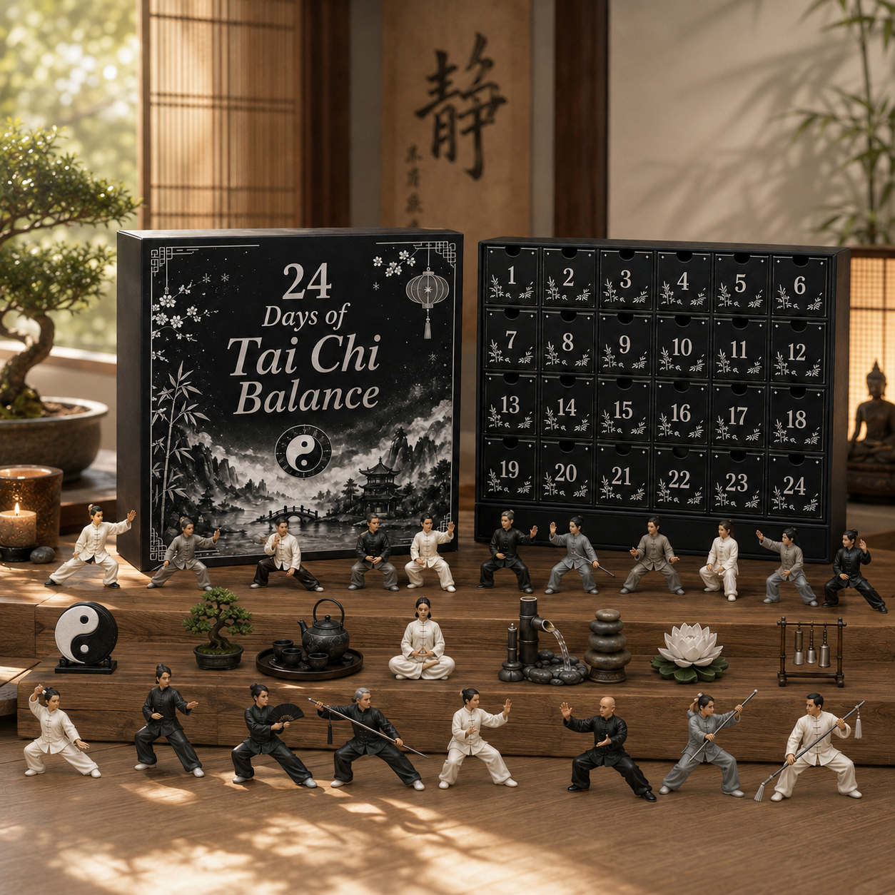 Tai Chi Balance collection displayed in a peaceful home setting