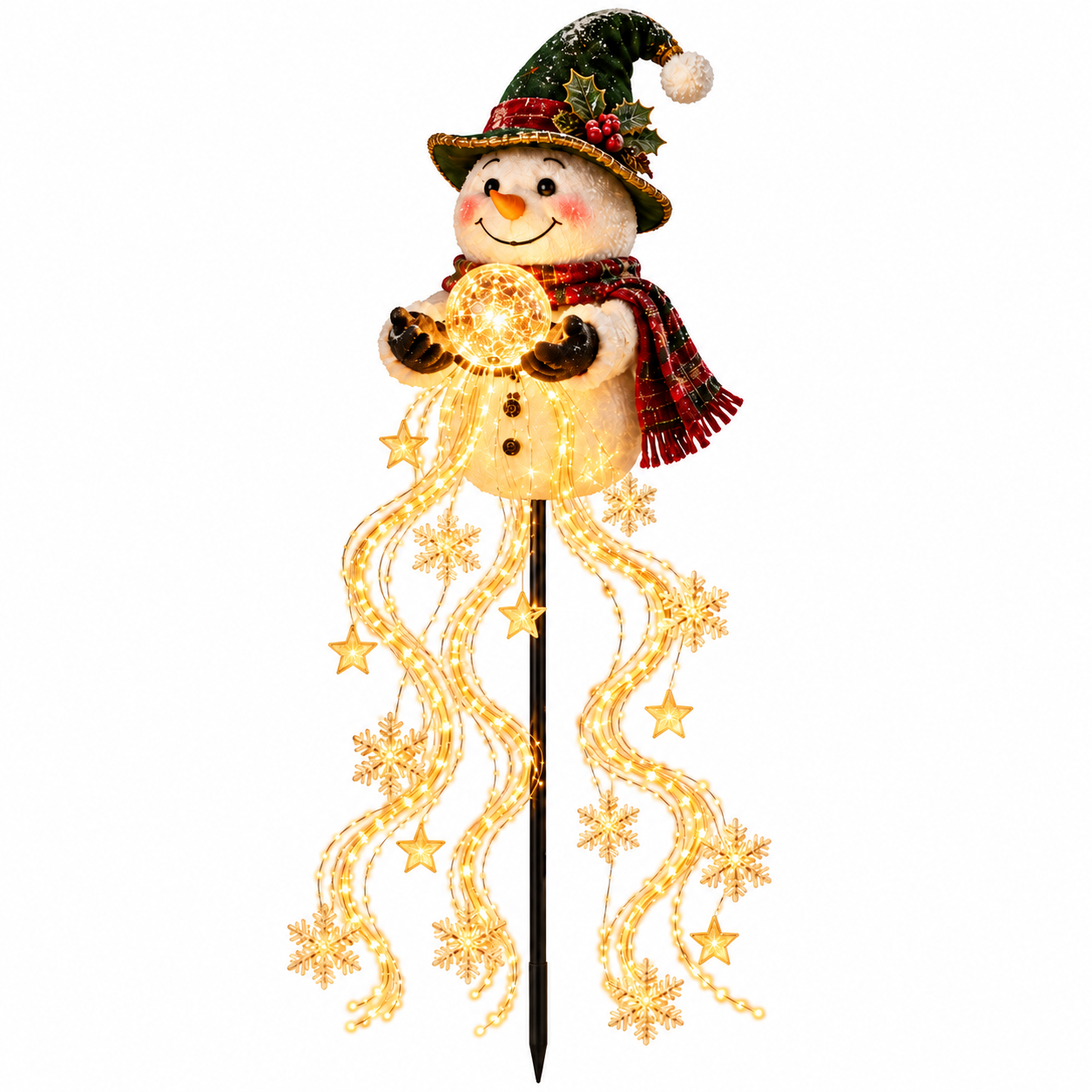 ✨Snowman Magic Fountain Solar Christmas Garden Light⛄