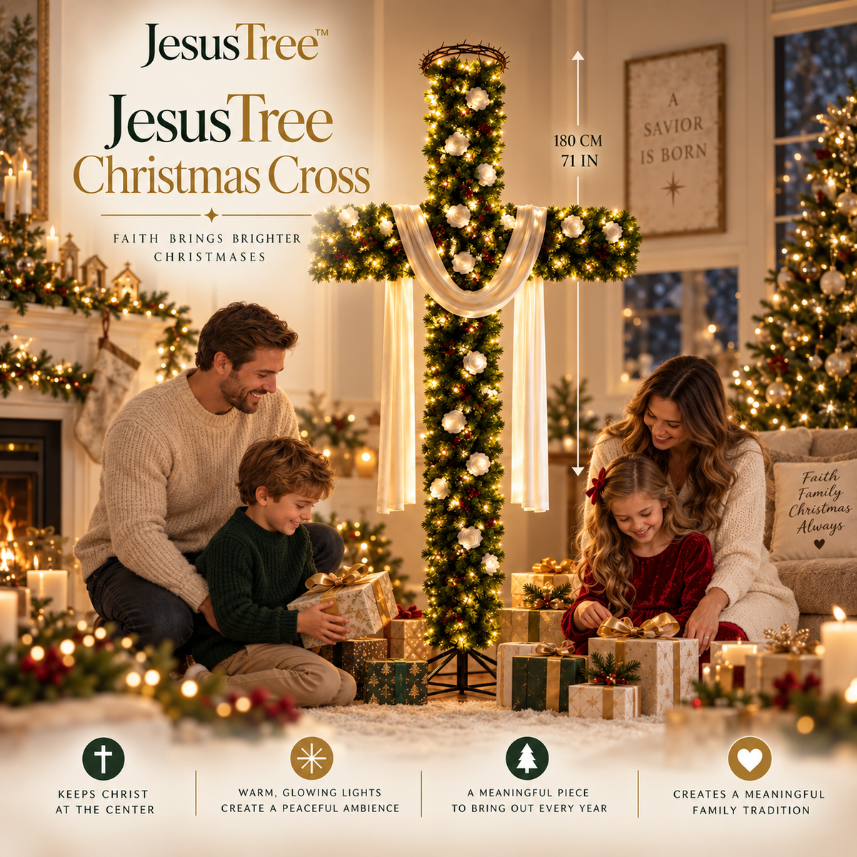 JesusTree™ Christmas Cross