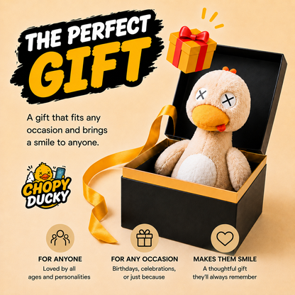 🐥 Magnetic Mischief Duck – Funny Detachable Plush Gift