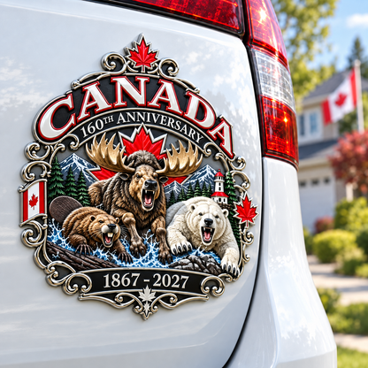 🍁 2027 Canada 160th Anniversary Tribute Emblem™ – True North Strong and Free