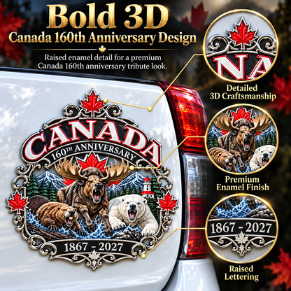 🍁 2027 Canada 160th Anniversary Tribute Emblem™ – True North Strong and Free