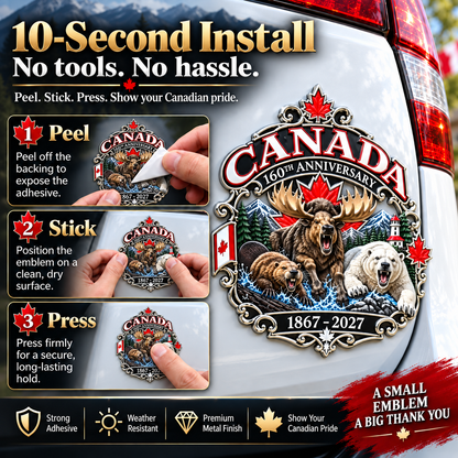 🍁 2027 Canada 160th Anniversary Tribute Emblem™ – True North Strong and Free