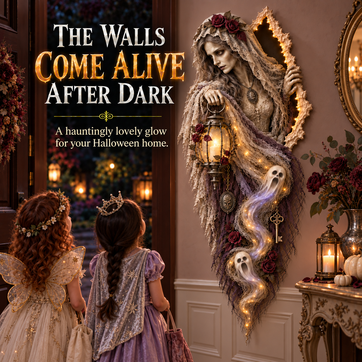 🎃 Halloween Hot Sale – Enchanted Witch Wall Light™ – Watch the Witch Come Alive on Your Wall
